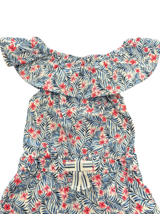 Sergent Major Tropical Floral Off-Shoulder Romper (24M / 88)