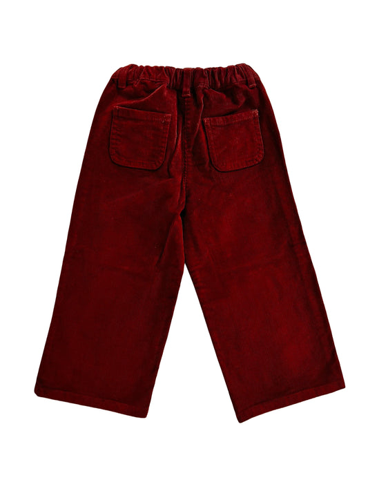 Sergent Major Dark Orange Corduroy Pants (3Y)