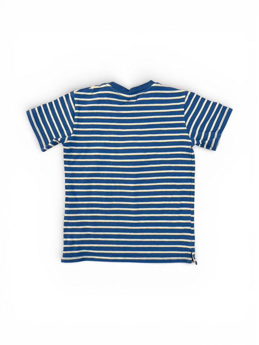 Steiff Blue White Striped Teddy T-Shirt (4Y / 104)