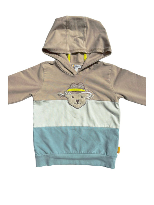 Steiff Bear Colorblock Hoodie size 4Y - second hand baby clothing