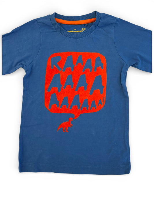 Stones and Bones Blue Dinosaur RAAA Shirt (4Y / 104)