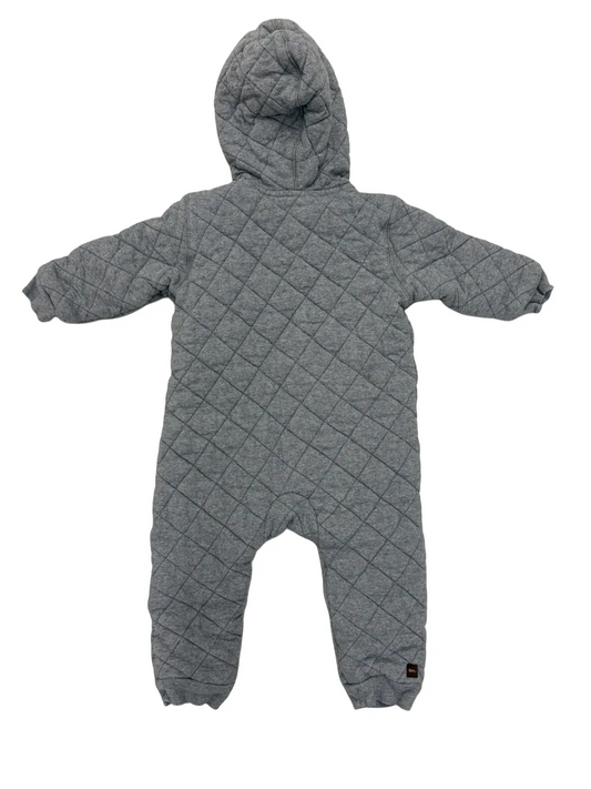 Tea Grey Quilted Pram Suit (12M)