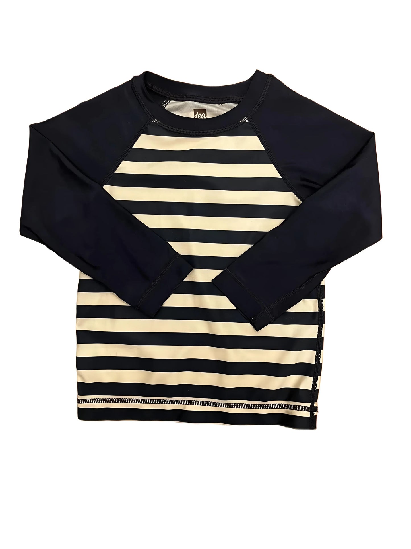Tea Rash Guard Shirt in Blue Stripes (2T)