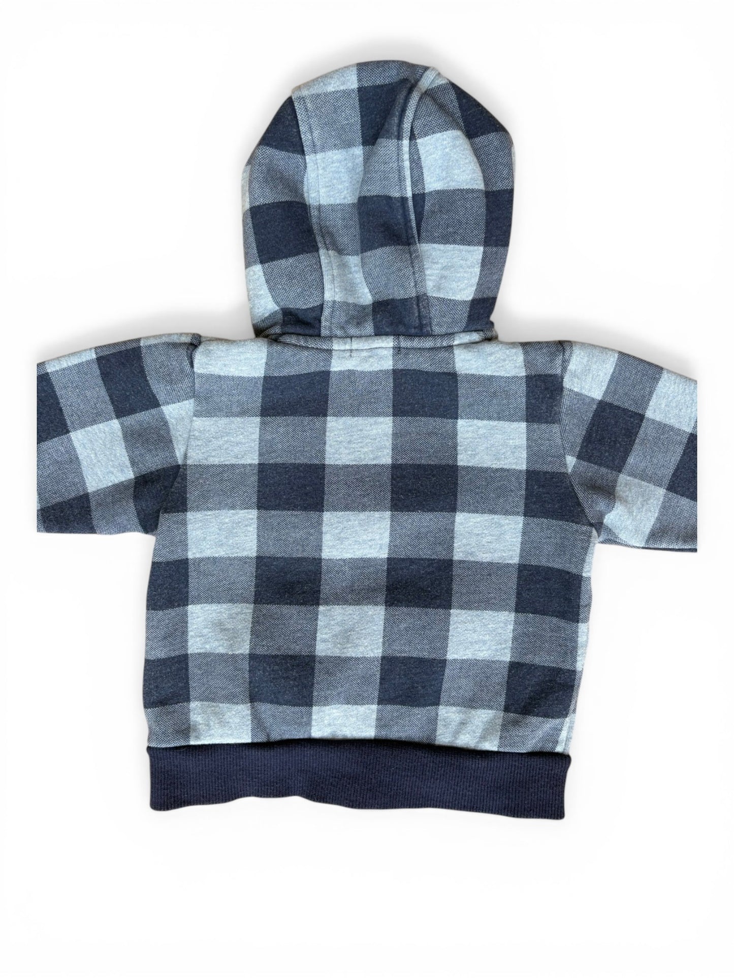 Timberland Blue Plaid Hoodie (9M)