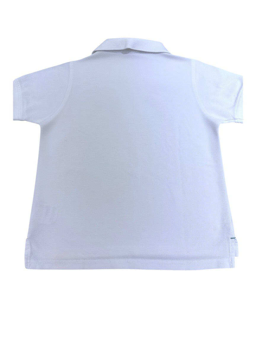 Tommy Hilfiger Boy White Polo Shirt, 5Y - second hand baby clothing