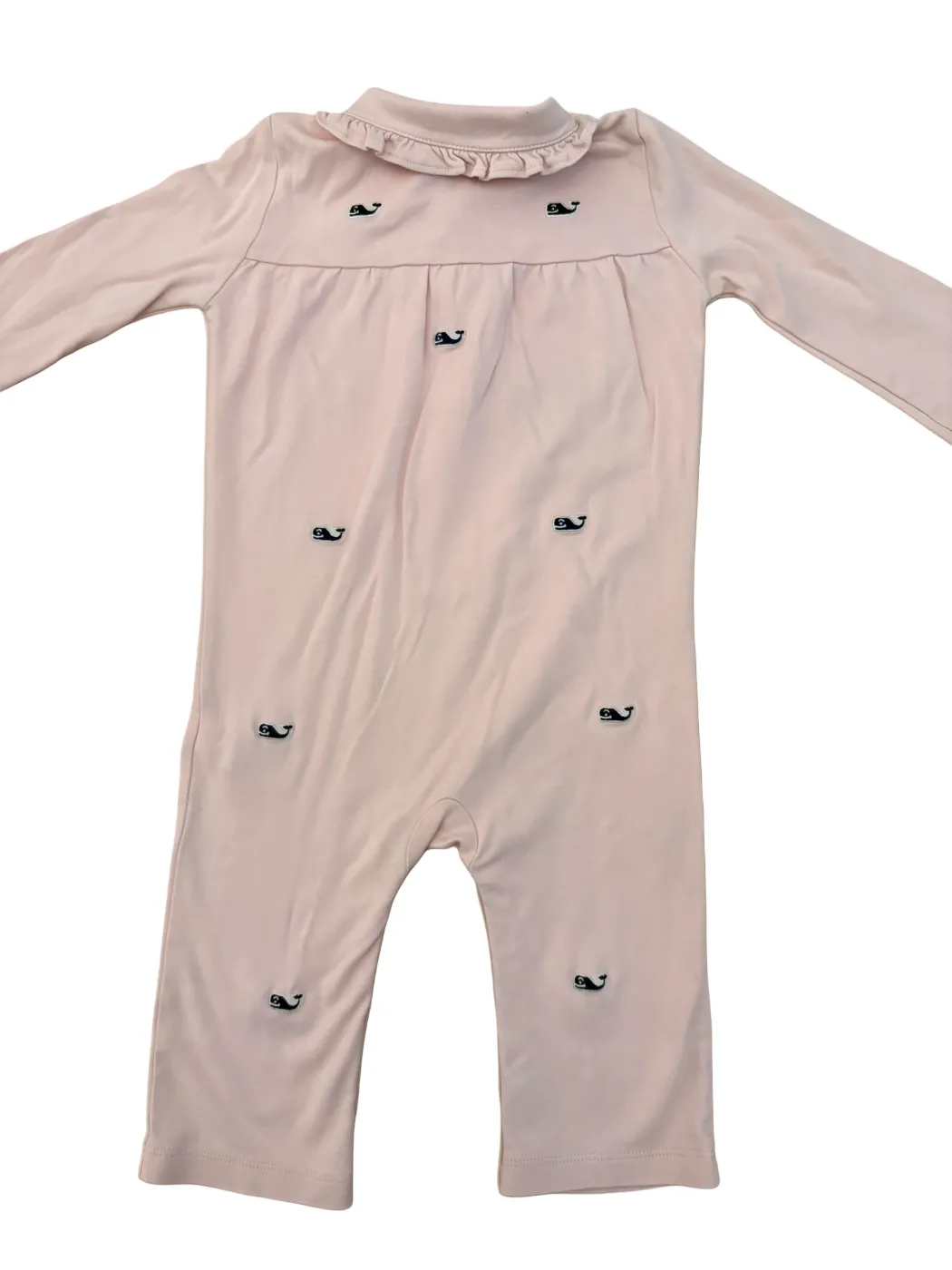Vineyard Vines Pink Whale Romper (12-18M)
