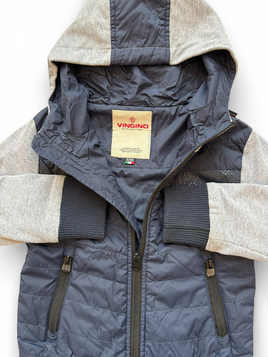 Vingino Navy Grey Mixed Media Jacket (5Y)
