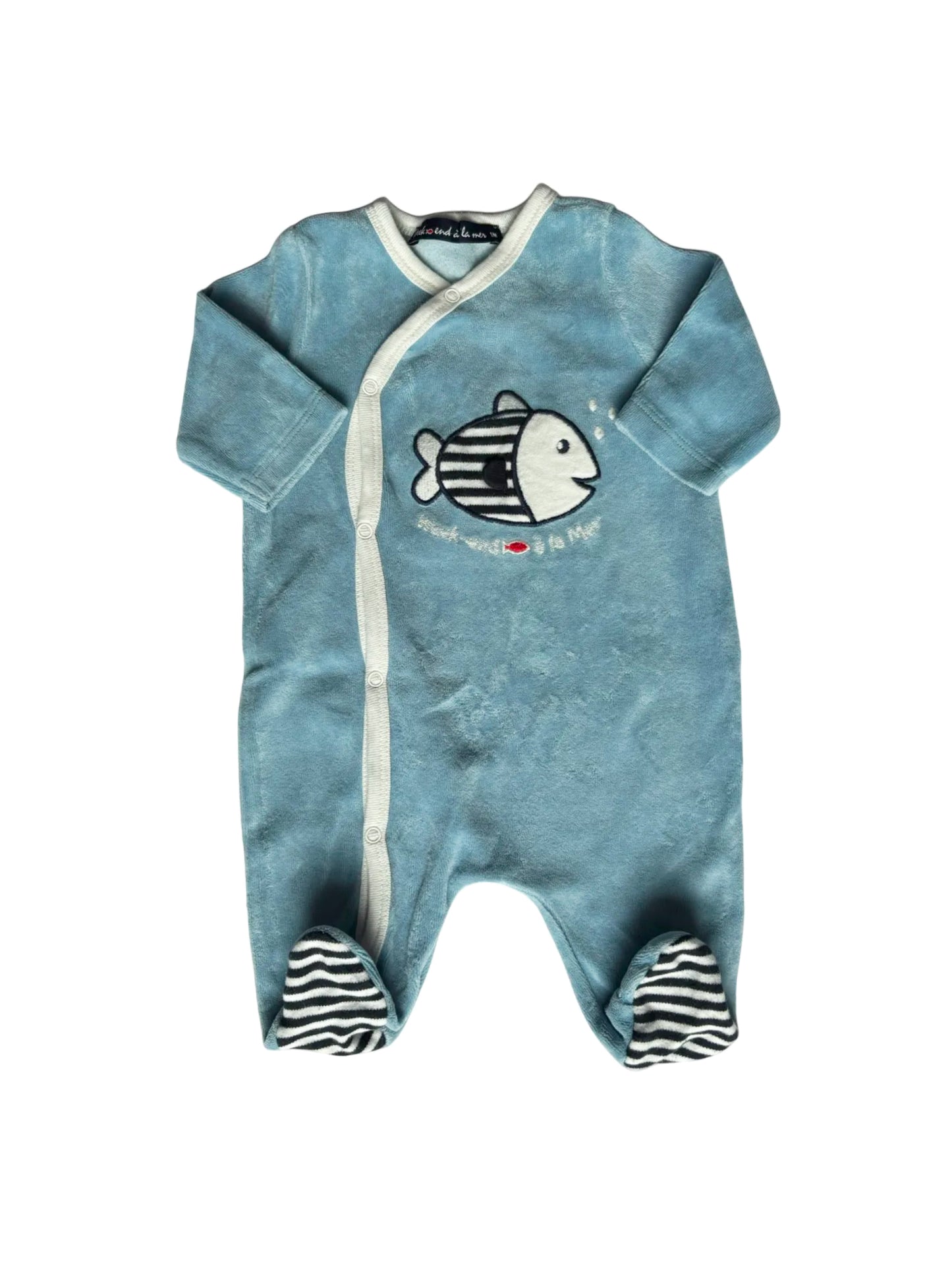 Weekend à la Mer Fish Sleepsuit (1M)