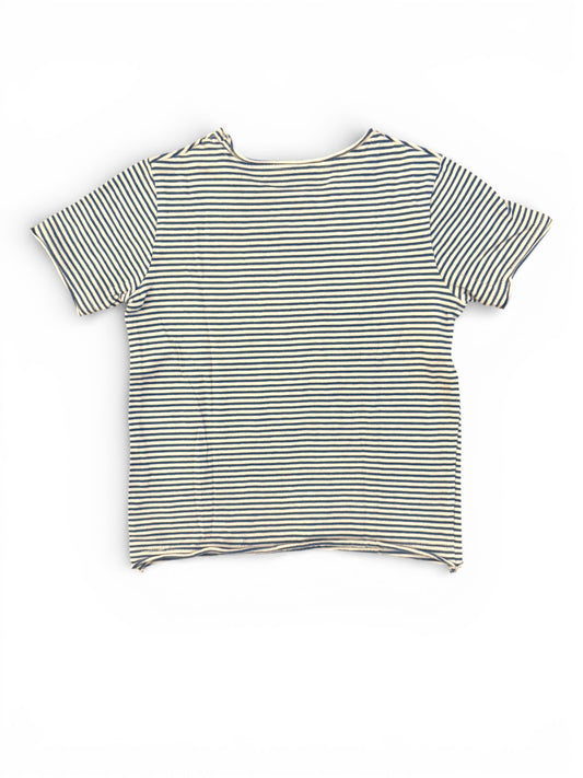 Zadig & Voltaire Blue & White Striped T-Shirt (4Y / 102)