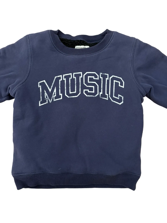 Zadig & Voltaire Navy Fleece Sweatshirt (6Y / 114)