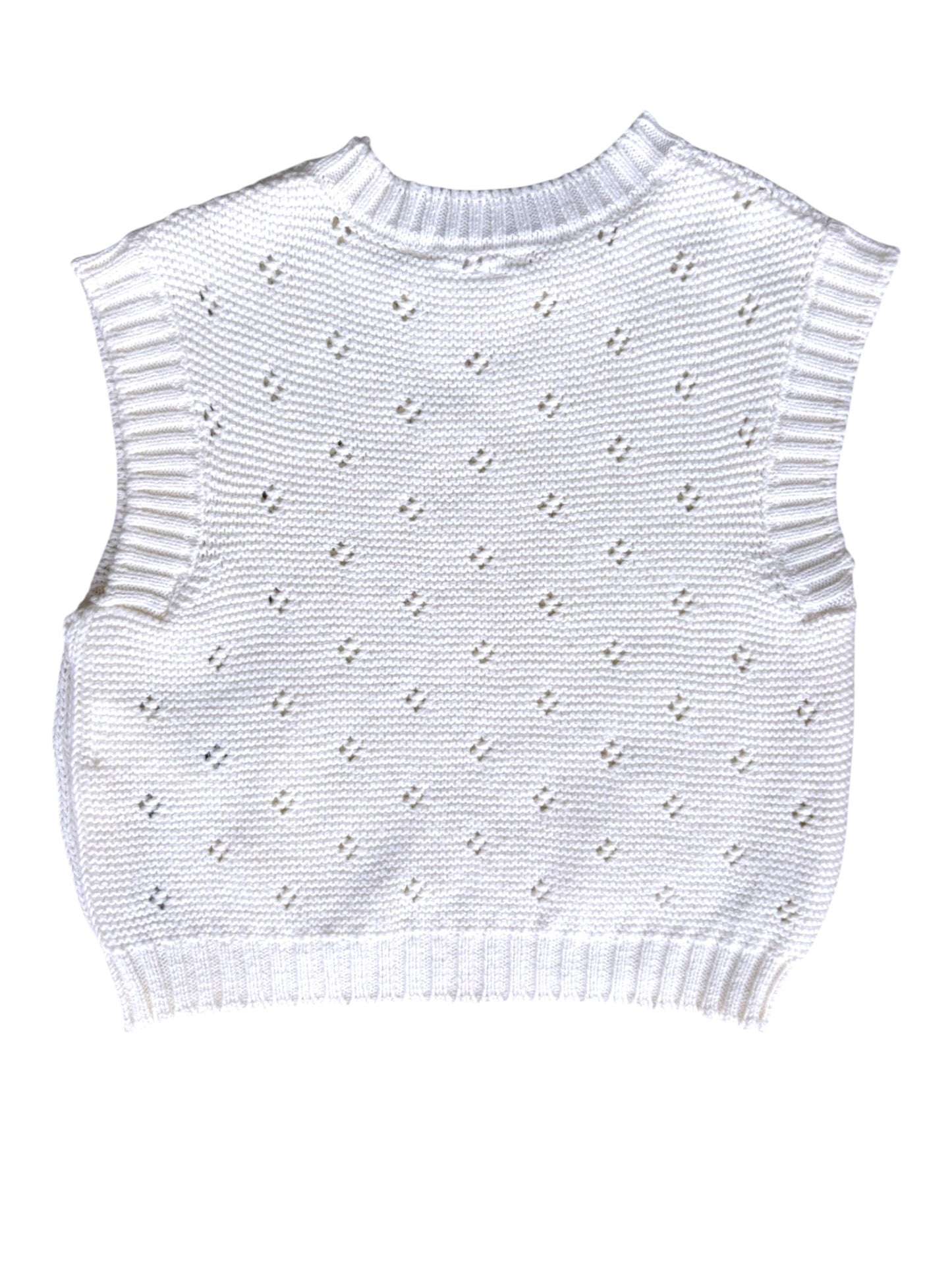 Gilet pull en maille crème Zara (1-2 ans)
