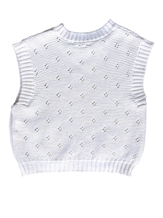Gilet pull en maille crème Zara (1-2 ans)