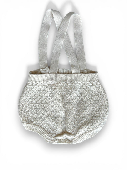 Zara White Knitted Bloomers (1-3M)