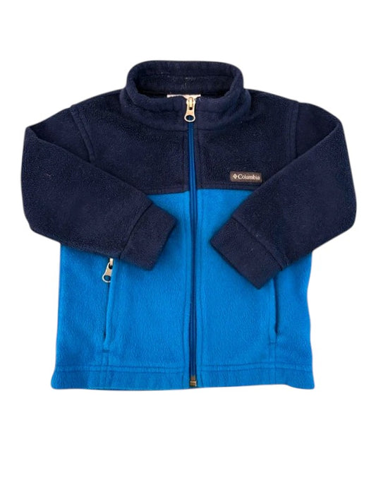 Columbia Navy Blue Fleece Jacket size 2Y - second hand baby clothing