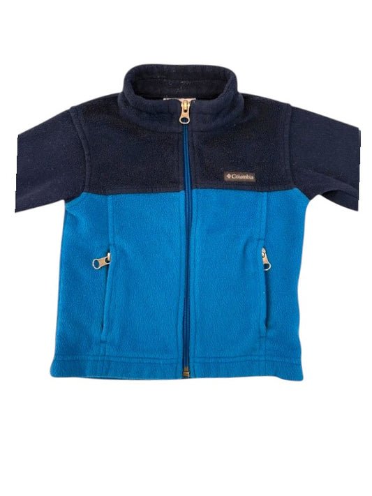 Columbia Navy Blue Fleece Jacket size 2Y - second hand baby clothing