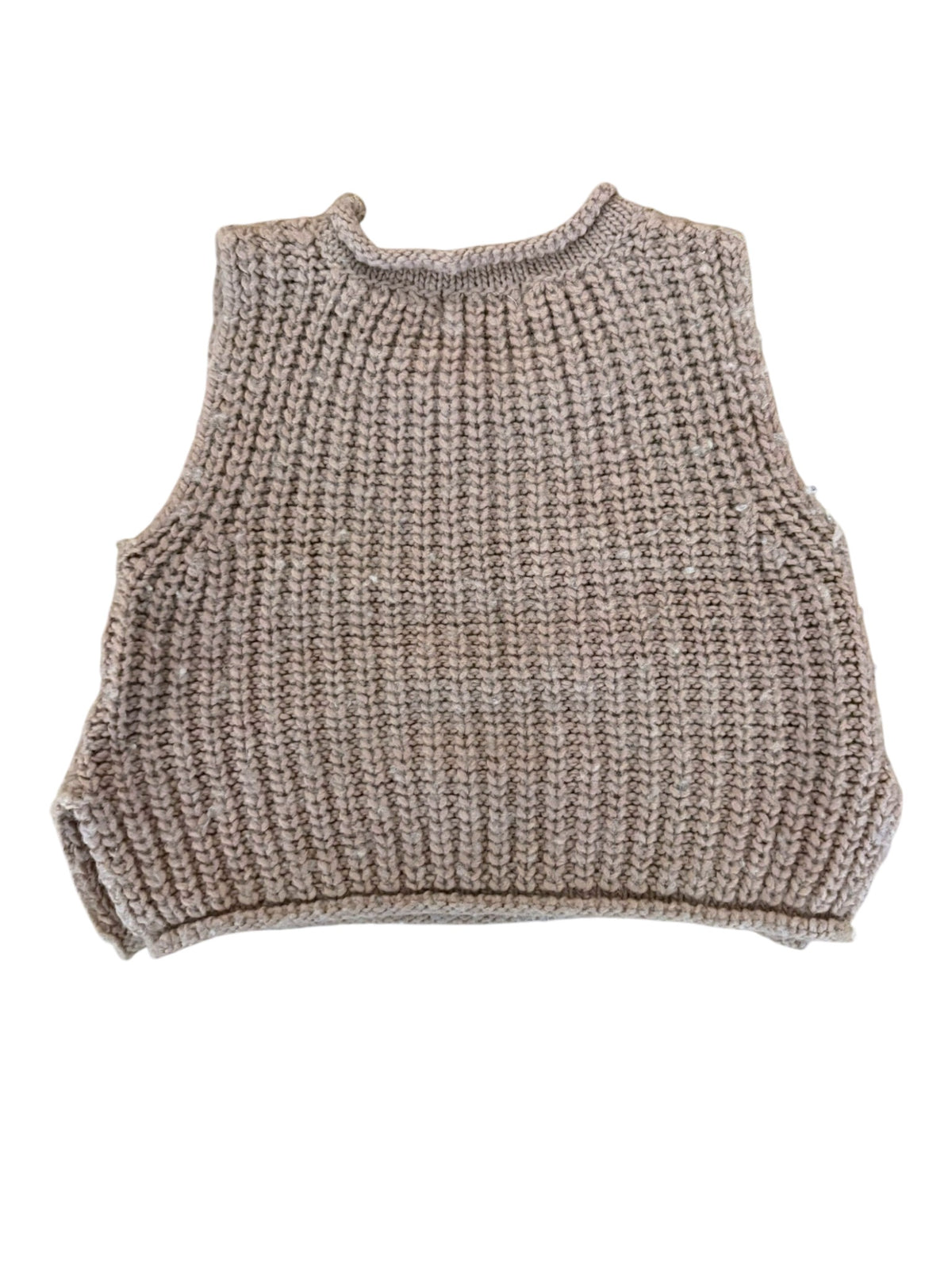 1+ in the family Baby Mauve Chunky Knit Vest, 6M - second hand baby clothing