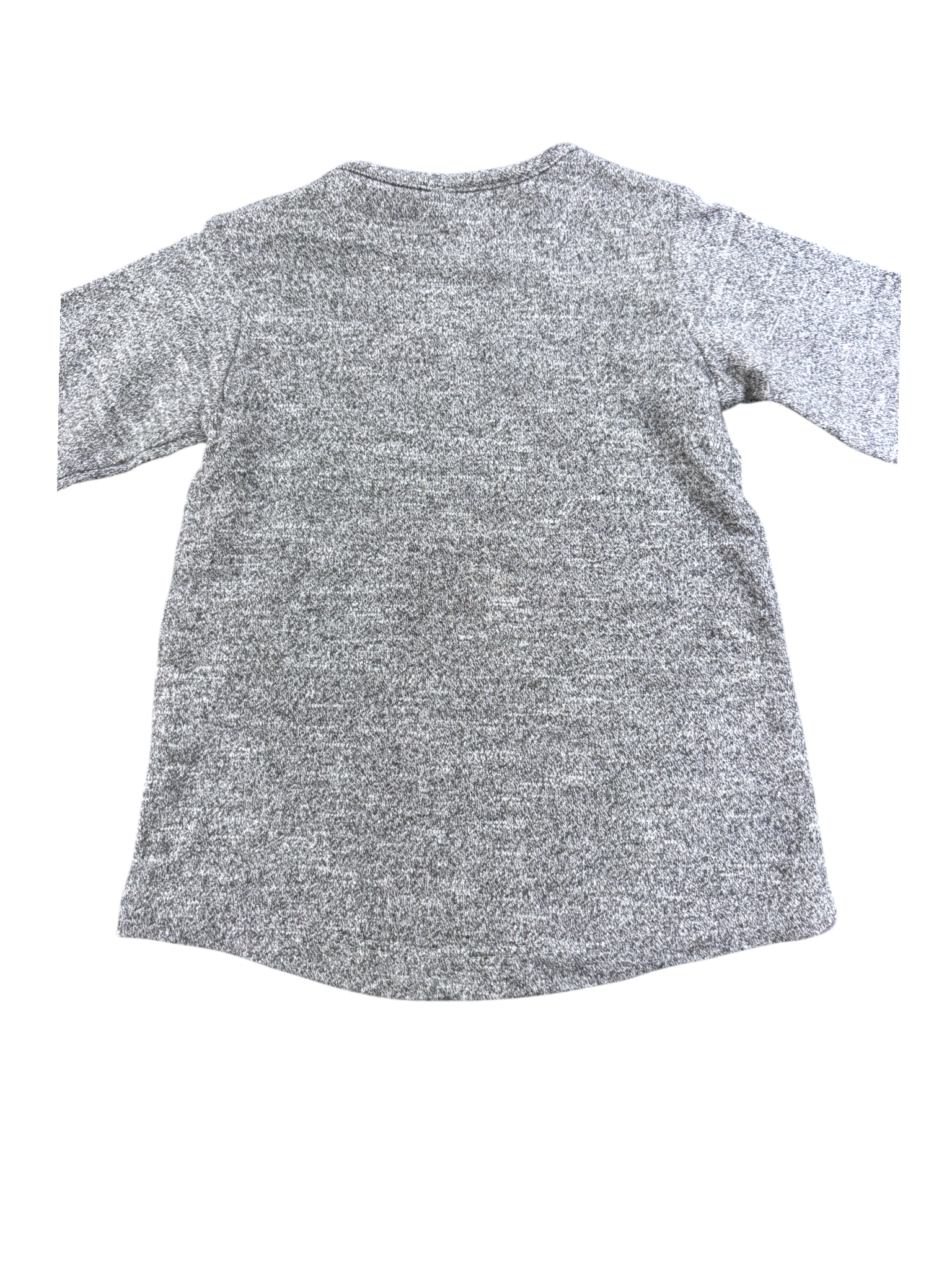 3 Pommes Boy Grey Leopard Roarr Cotton Long Sleeve Top, 9-12M / 80 - second hand baby clothing