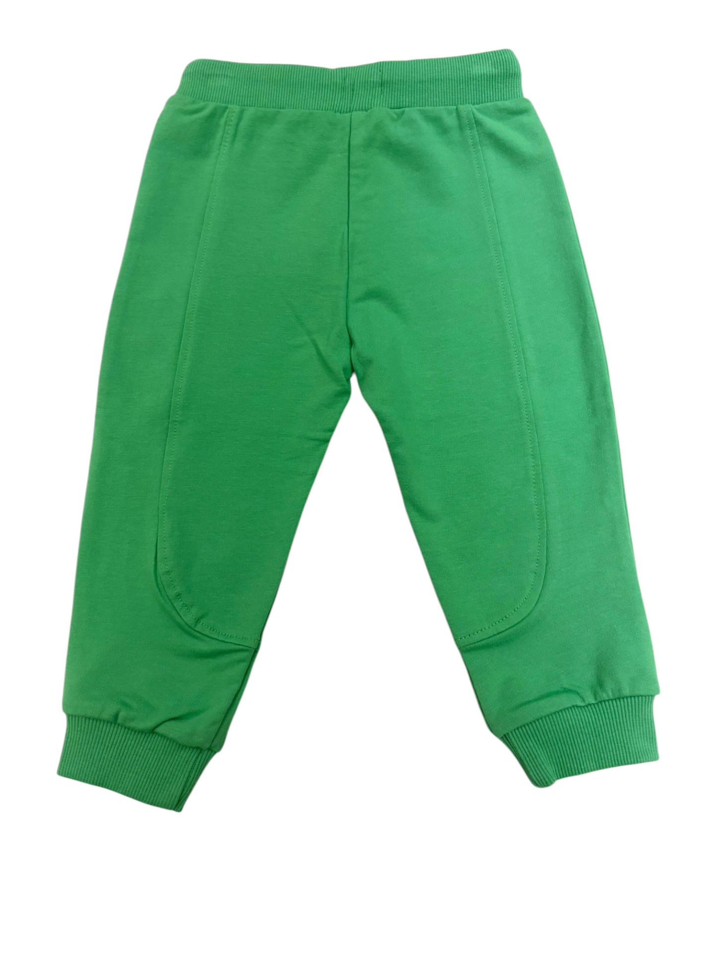 Babyface Unisex Green Cotton Jogger Pants, 3M / 62, 12M / 80