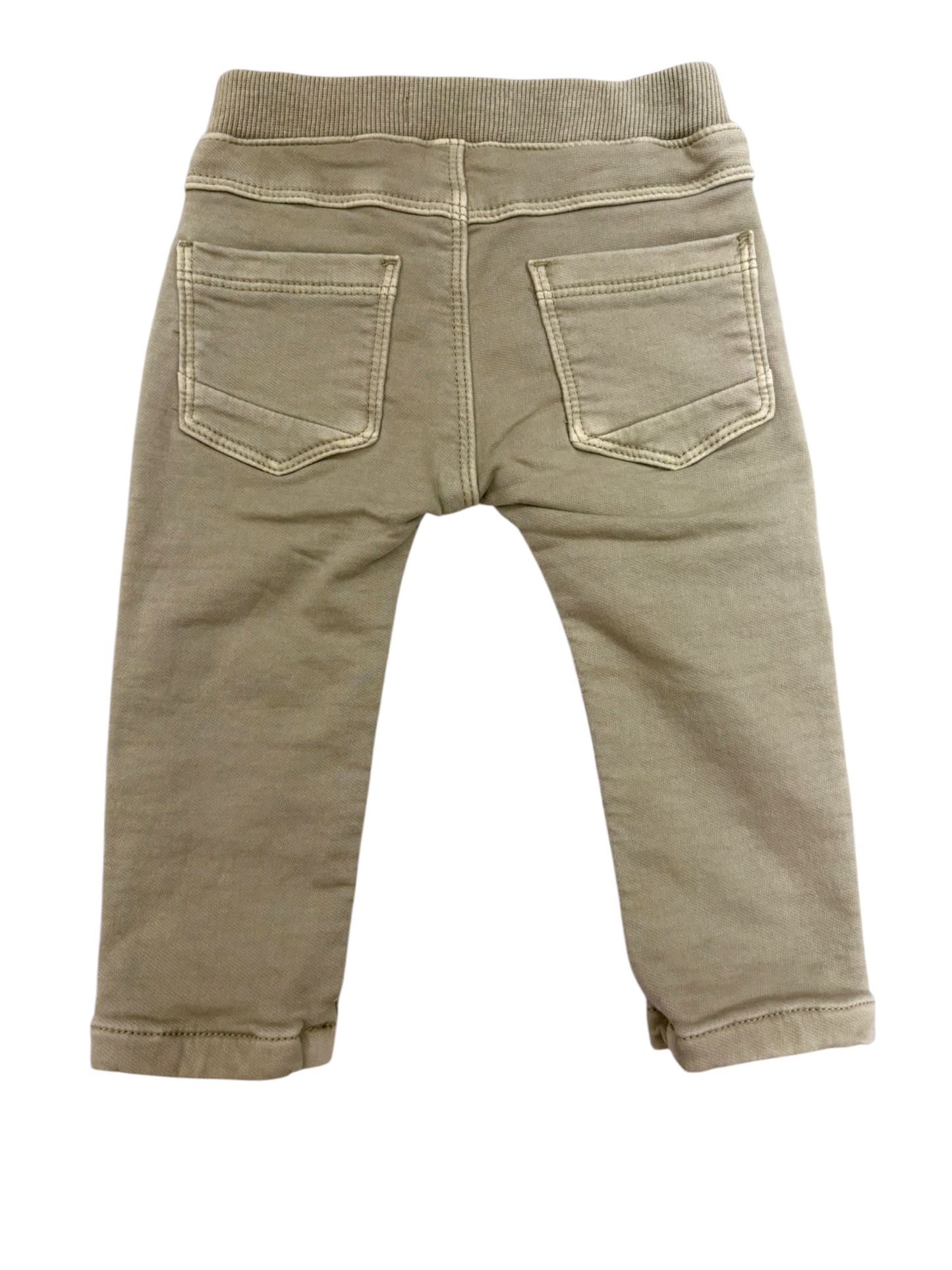 Babyface Unisex Khaki Cotton Jeans, 3-9M