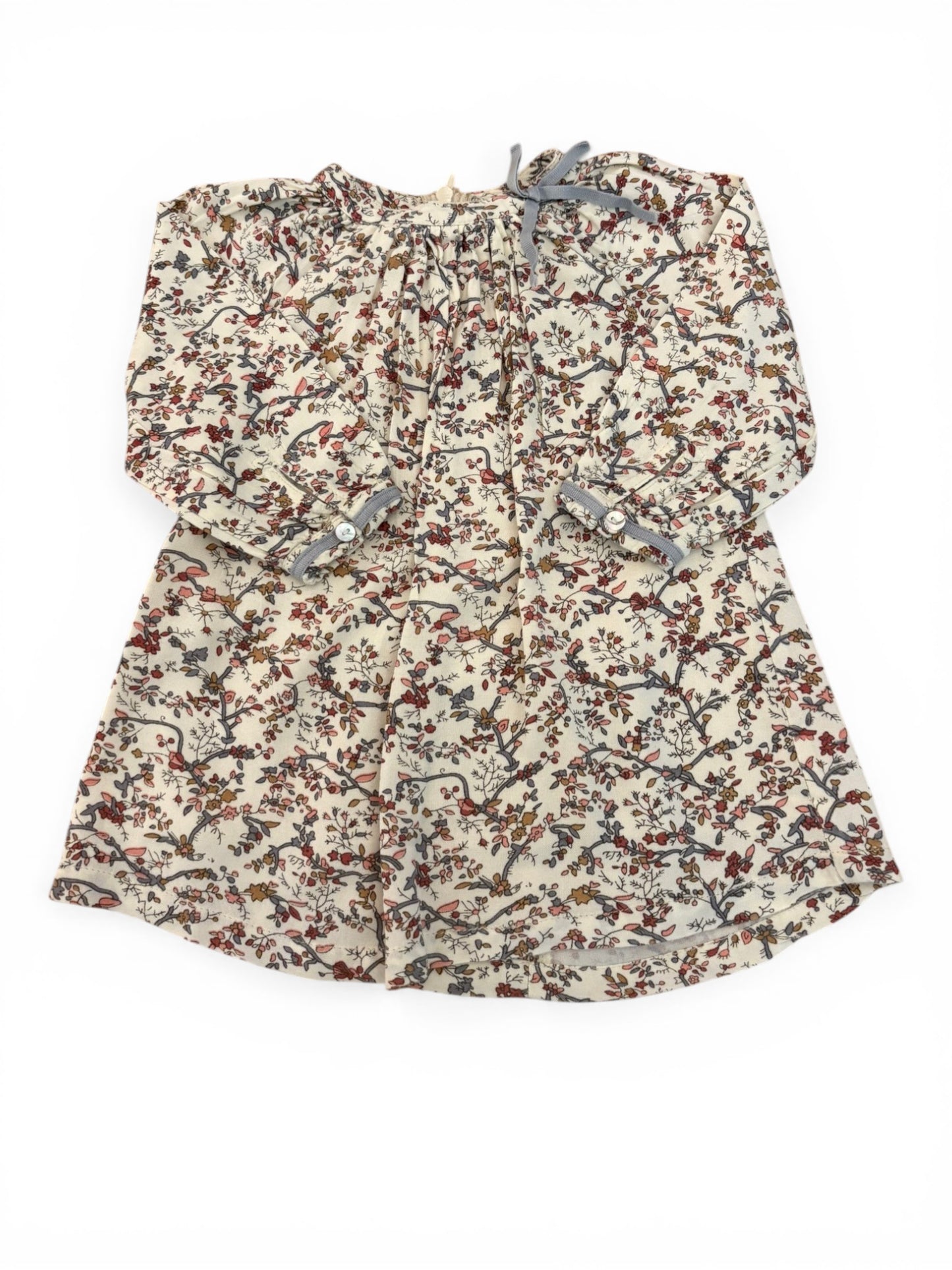 C de C Grey Floral Dress (6M)