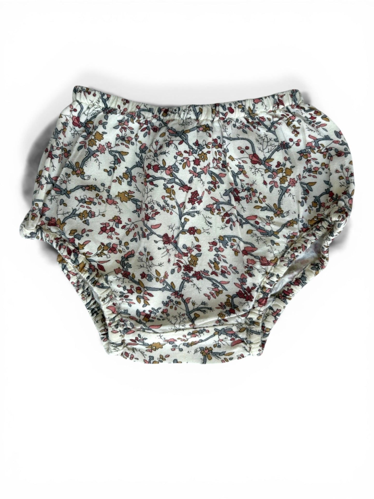 C de C Grau Geblümtes Kleid & Mehrfarbige Geblümte Bloomer (6M)