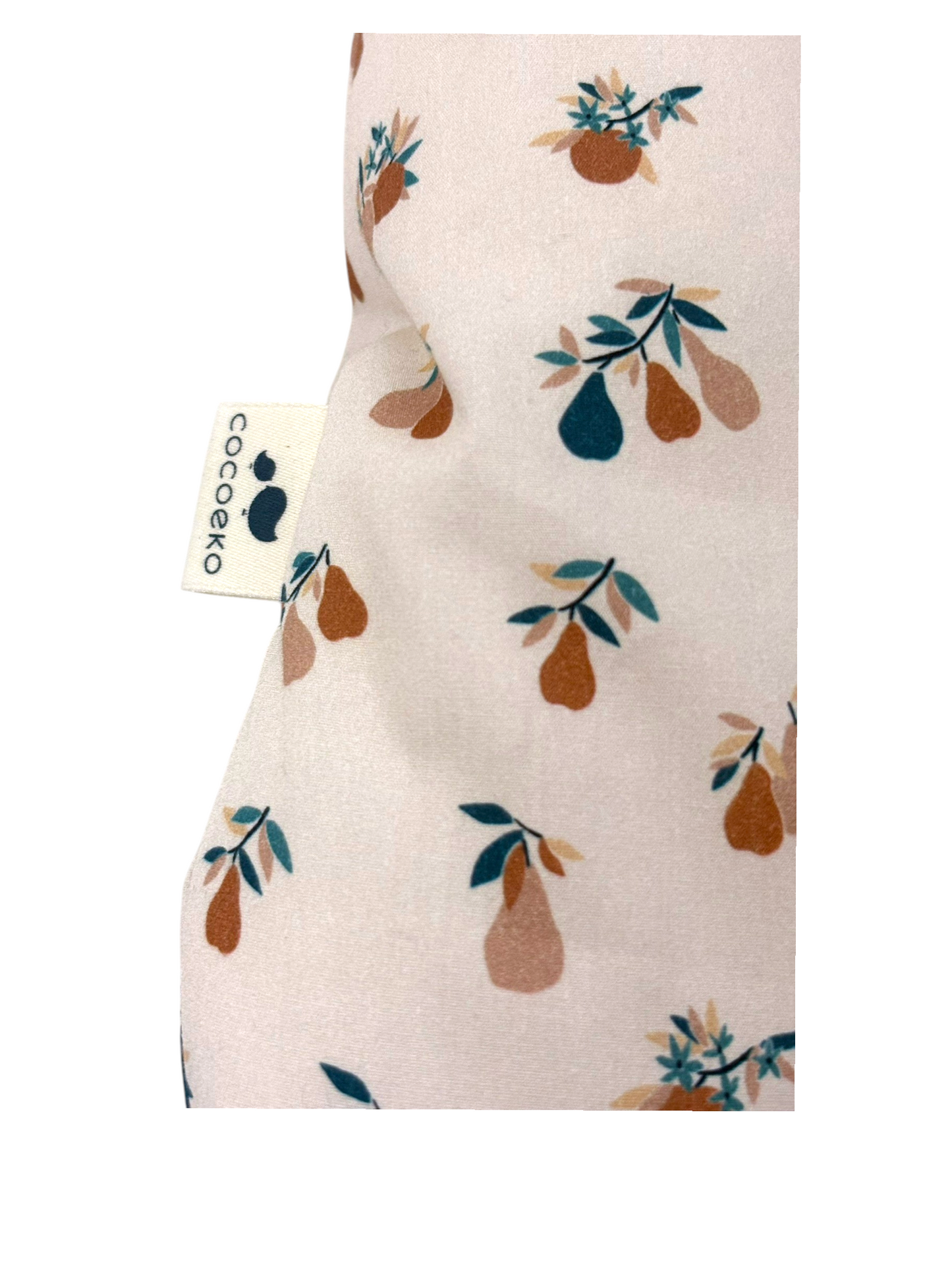 Cocoeko Unisex Cream Pear Print Cotton Sleeping Bag, 0-6M