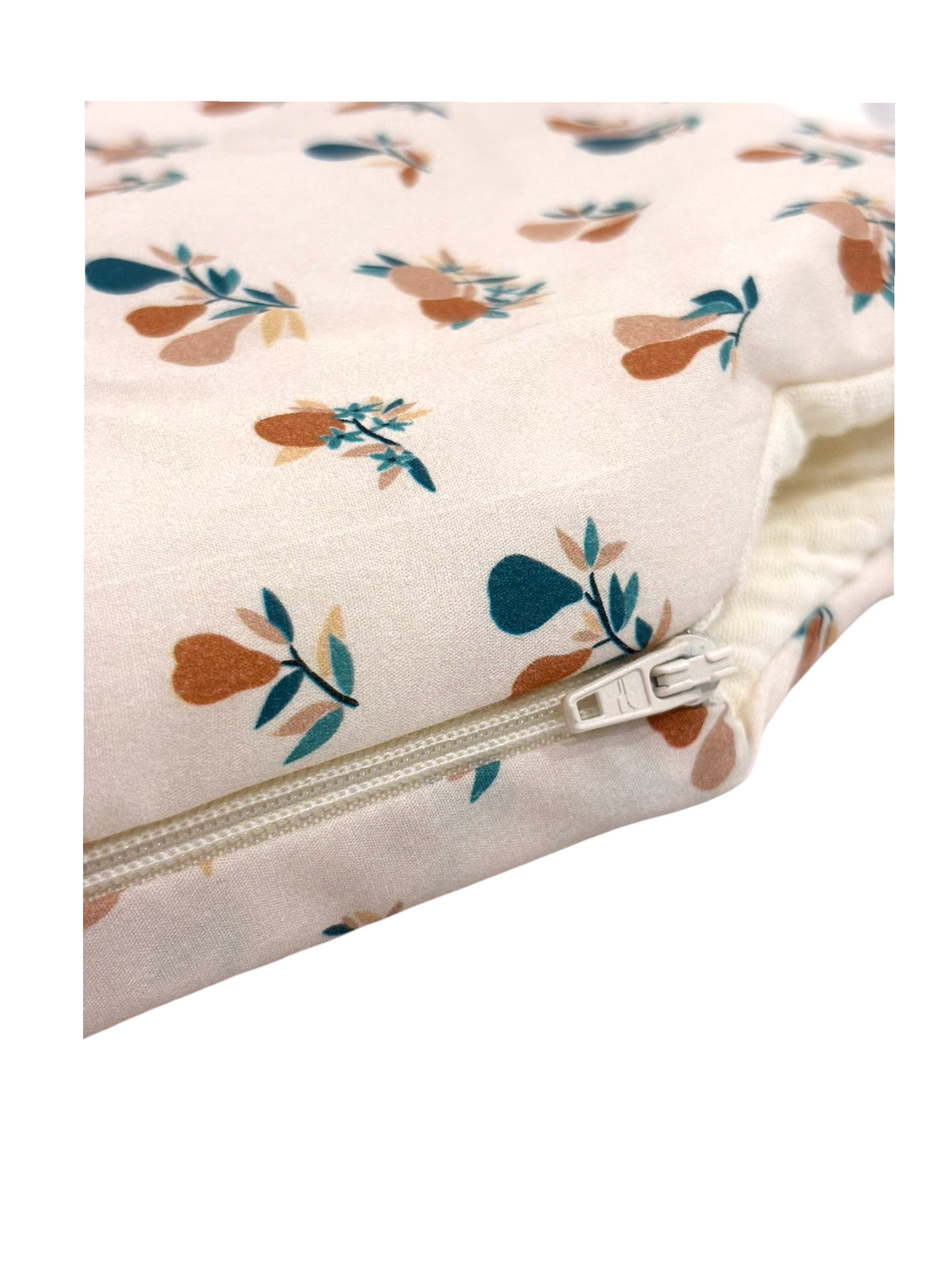 Cocoeko Unisex Cream Pear Print Cotton Sleeping Bag, 0-6M