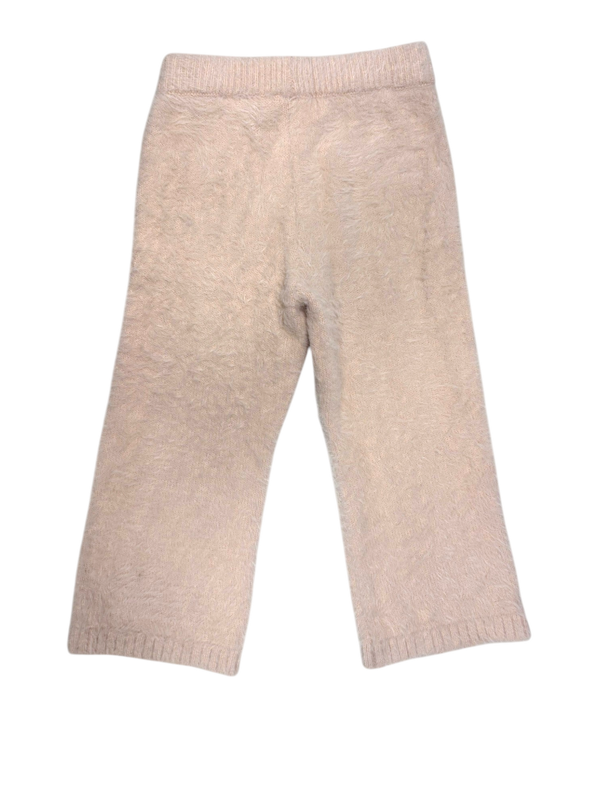 H&M Girl Light Pink Fluffy Knit Hooded Sweater & Pants Set, 2-4Y / 98-104 - second hand baby clothing