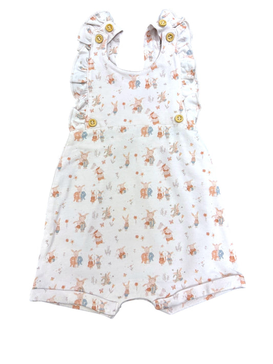 Hust & Claire Blush Bunny Romper (6M / 68)