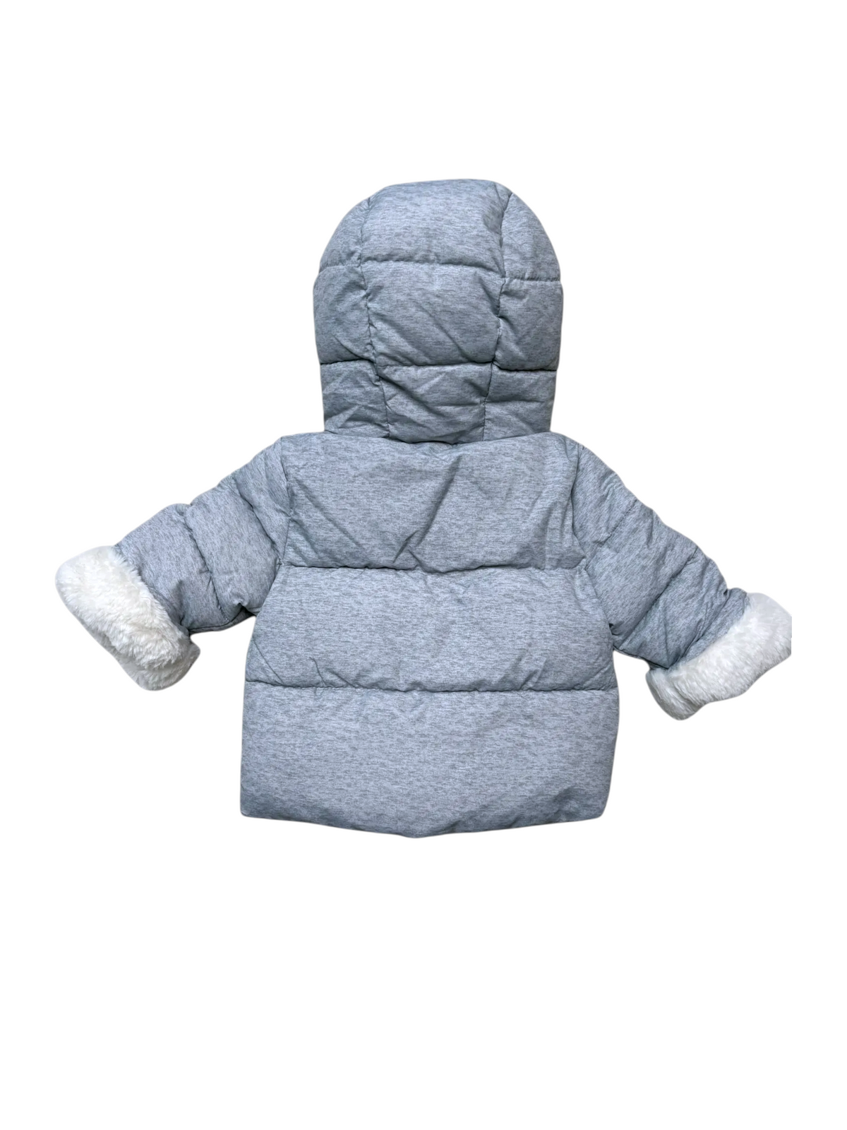 Mango Kids Heathered Grey Coat size 1-3M - second hand baby clothing