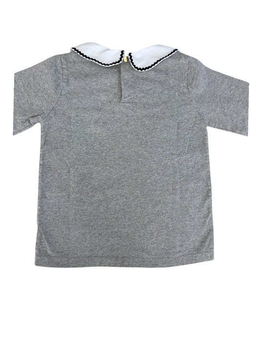 T-shirt Manches Longues Jacadi Fille Coton Gris, 6 Ans