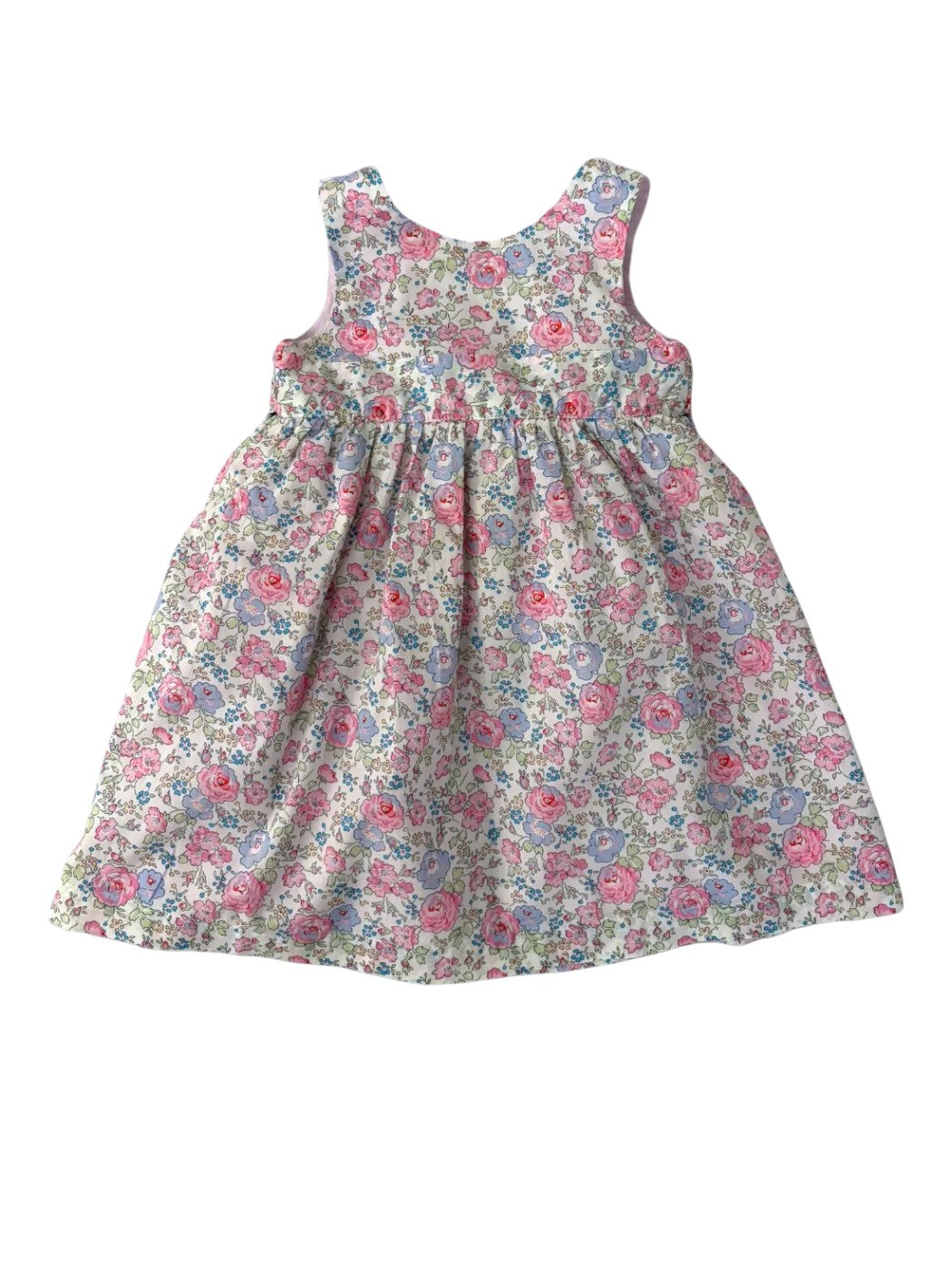 Mrs Gray Liberty Print Louisa Bow Dress size 6-12M - second hand baby clothing