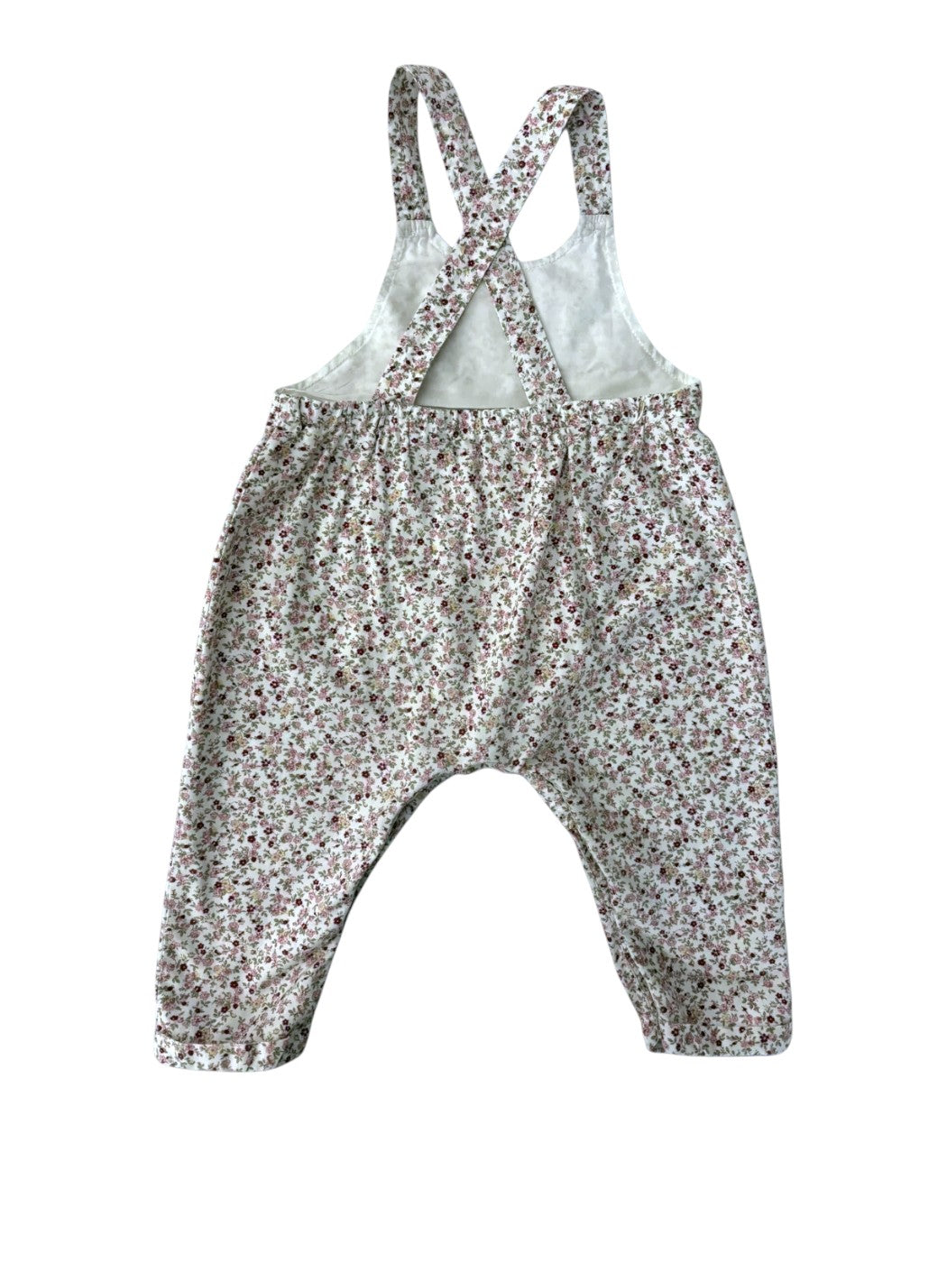 Fleurisse Floral Overalls size 2Y - second hand baby clothing