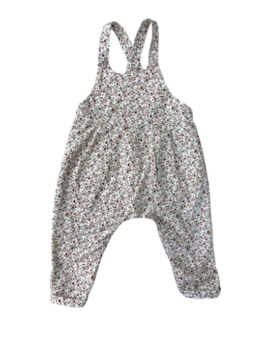 Fleurisse Floral Overalls size 2Y - second hand baby clothing