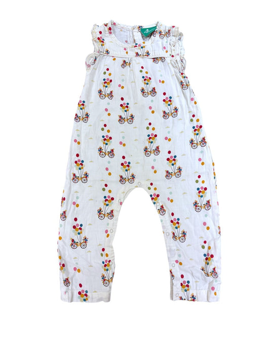 Little Green Radicals White Balloon Bicycle Romper (18-24M / 92)