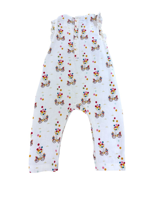 Little Green Radicals White Balloon Bicycle Romper (18-24M / 92)