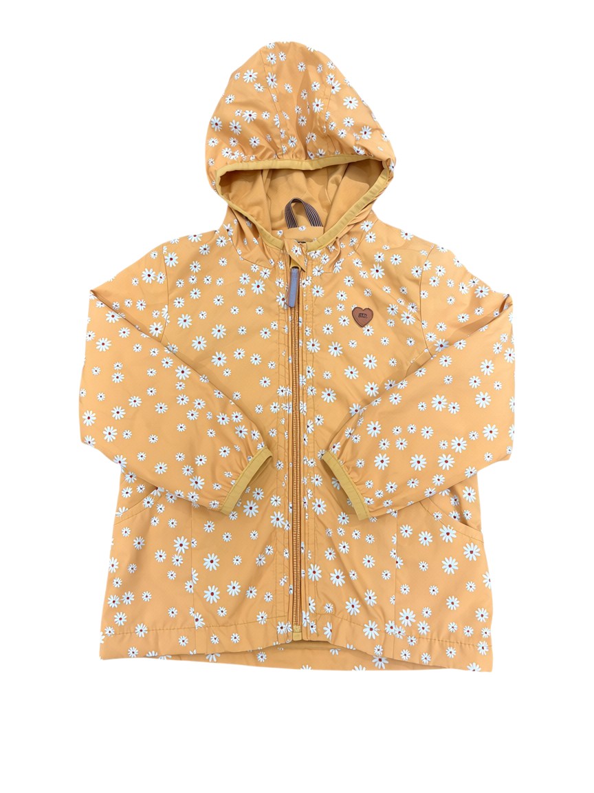 Babyface Orange Floral Hooded Jacket size 2Y - second hand baby clothing
