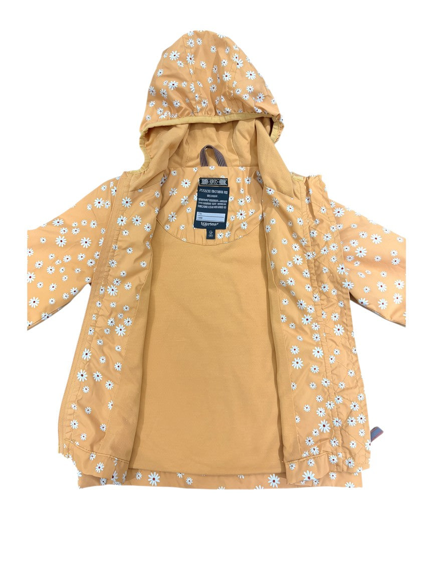 Babyface Orange Floral Hooded Jacket size 2Y - second hand baby clothing