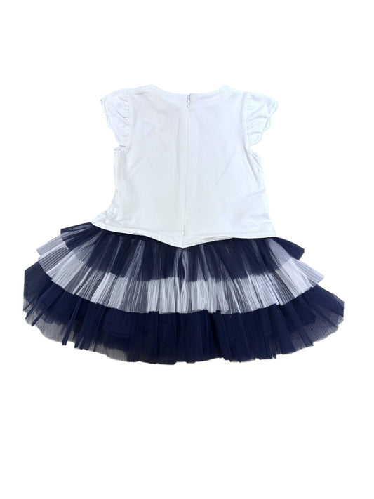 Mayoral White & Navy Tutu Set (18-24M / 86)