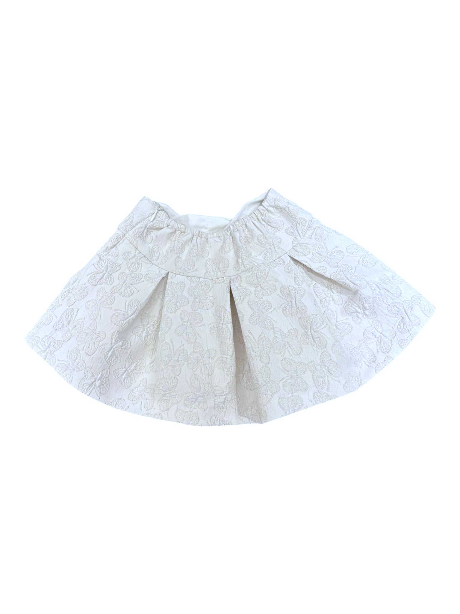 PAZ Rodriguez Ivory Embroidered Top & Skirt Set size 3Y - second hand baby clothing