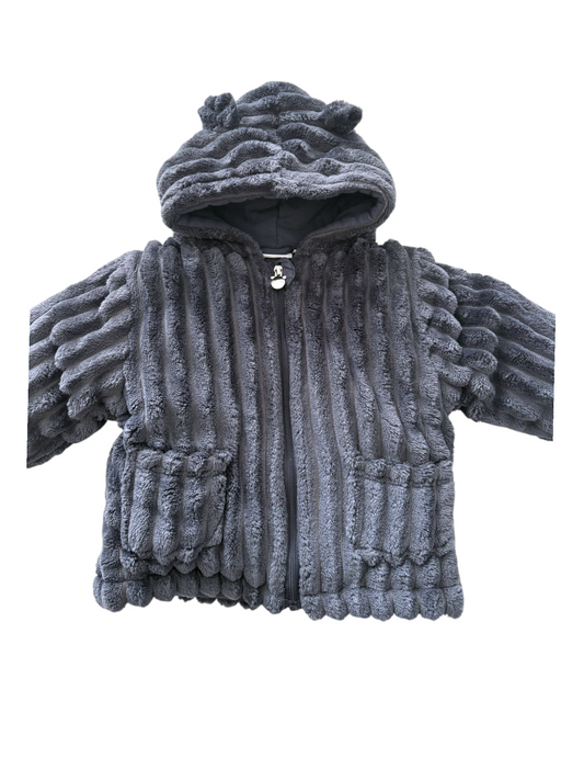 Noukie's Unisex Blue Teddy Bear Ear Fleece Hooded Jacket, 6M / 68 - second hand baby clothing