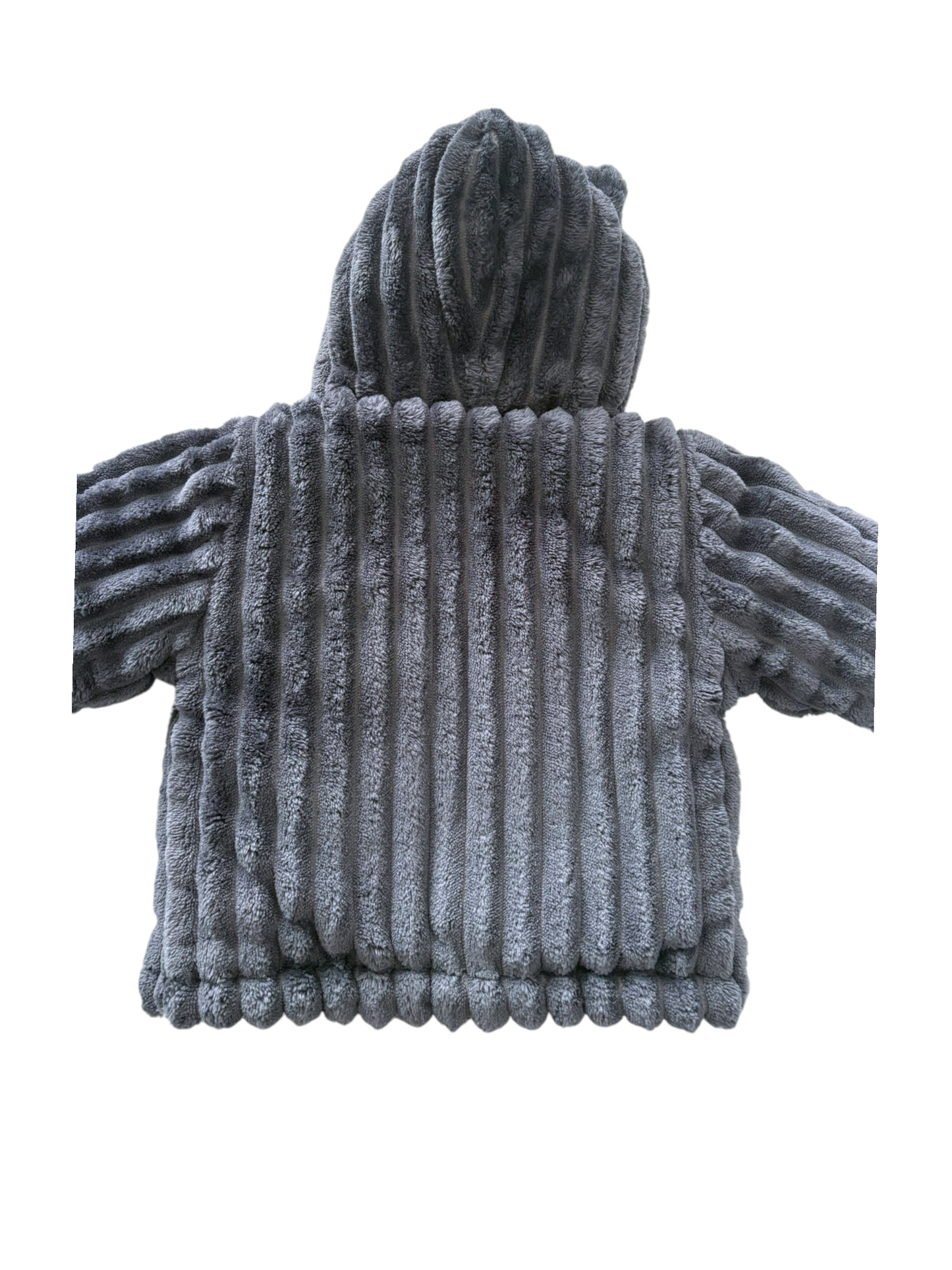 Noukie's Unisex Blue Teddy Bear Ear Fleece Hooded Jacket, 6M / 68