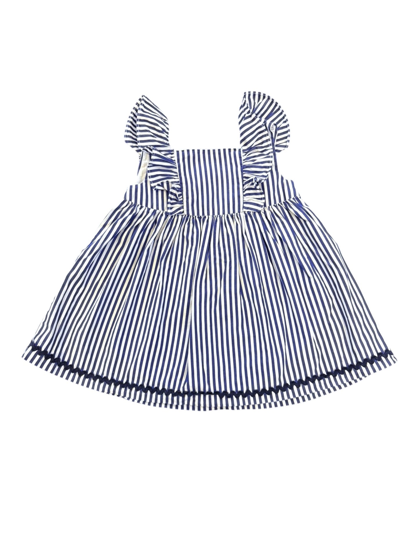 Robe rayée bleue et blanche Jacadi (12 mois)