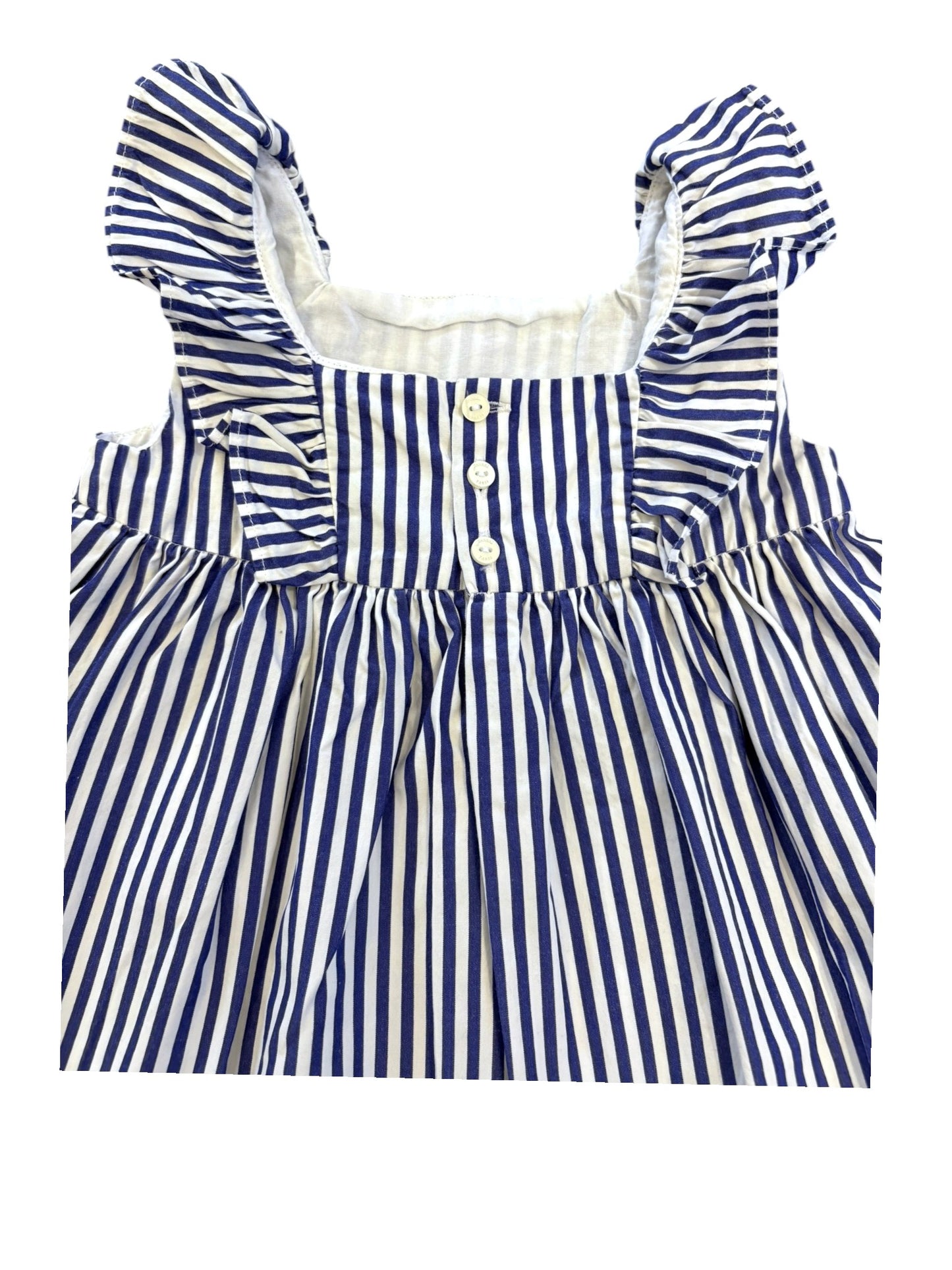 Robe rayée bleue et blanche Jacadi (12 mois)