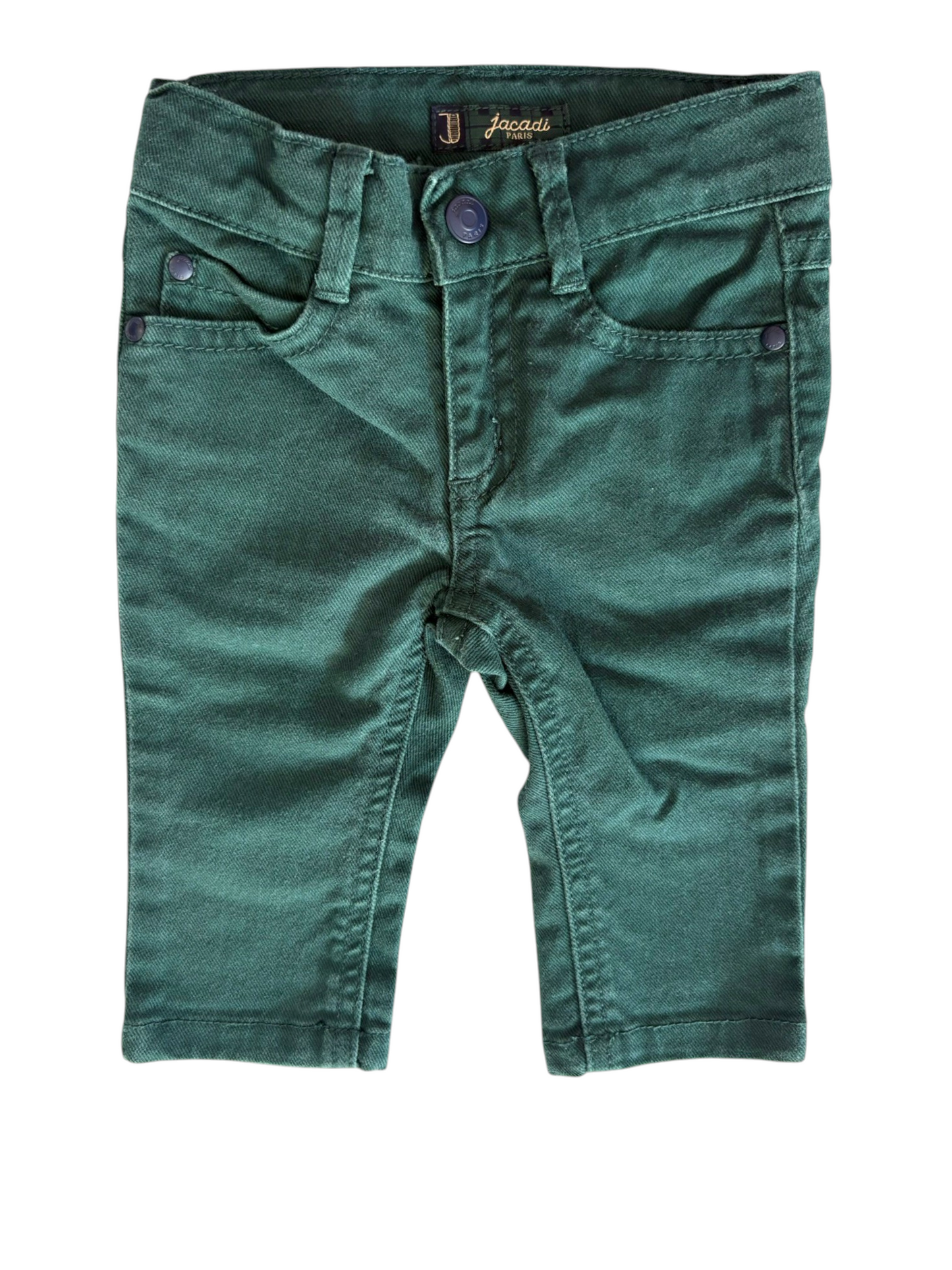 Jacadi Forest Green Jeans (6M / 67) - second hand baby clothes