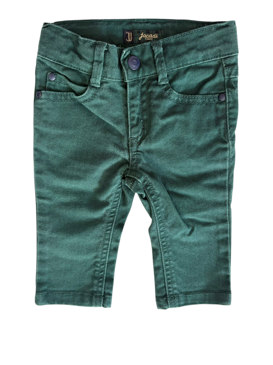 Jacadi Forest Green Jeans (6M / 67) - second hand baby clothes