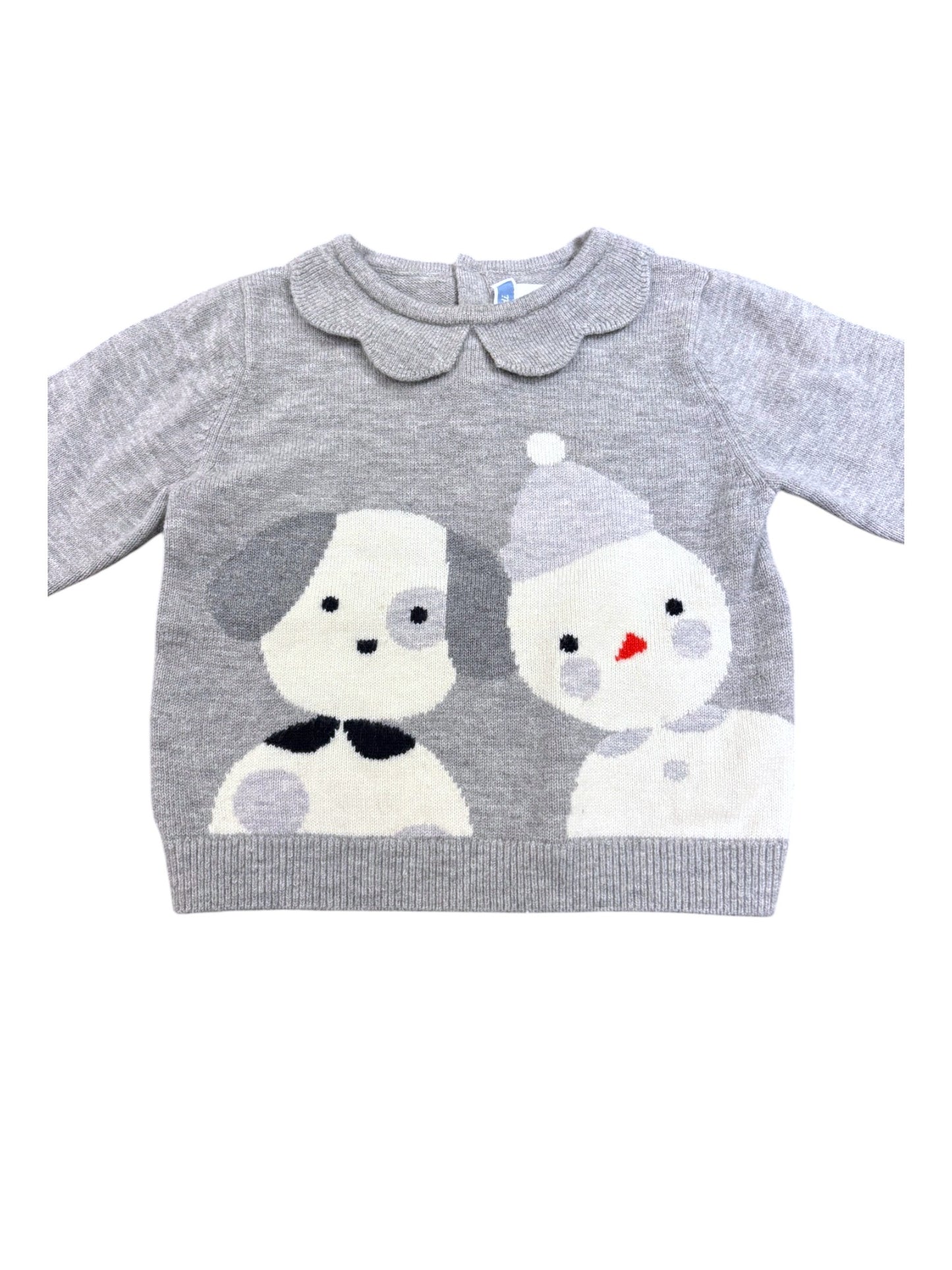 Jacadi Grey Animal Knit Sweater (18M / 81)