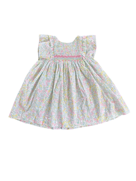 Jacadi Spring Floral Smocked Dress (6M)