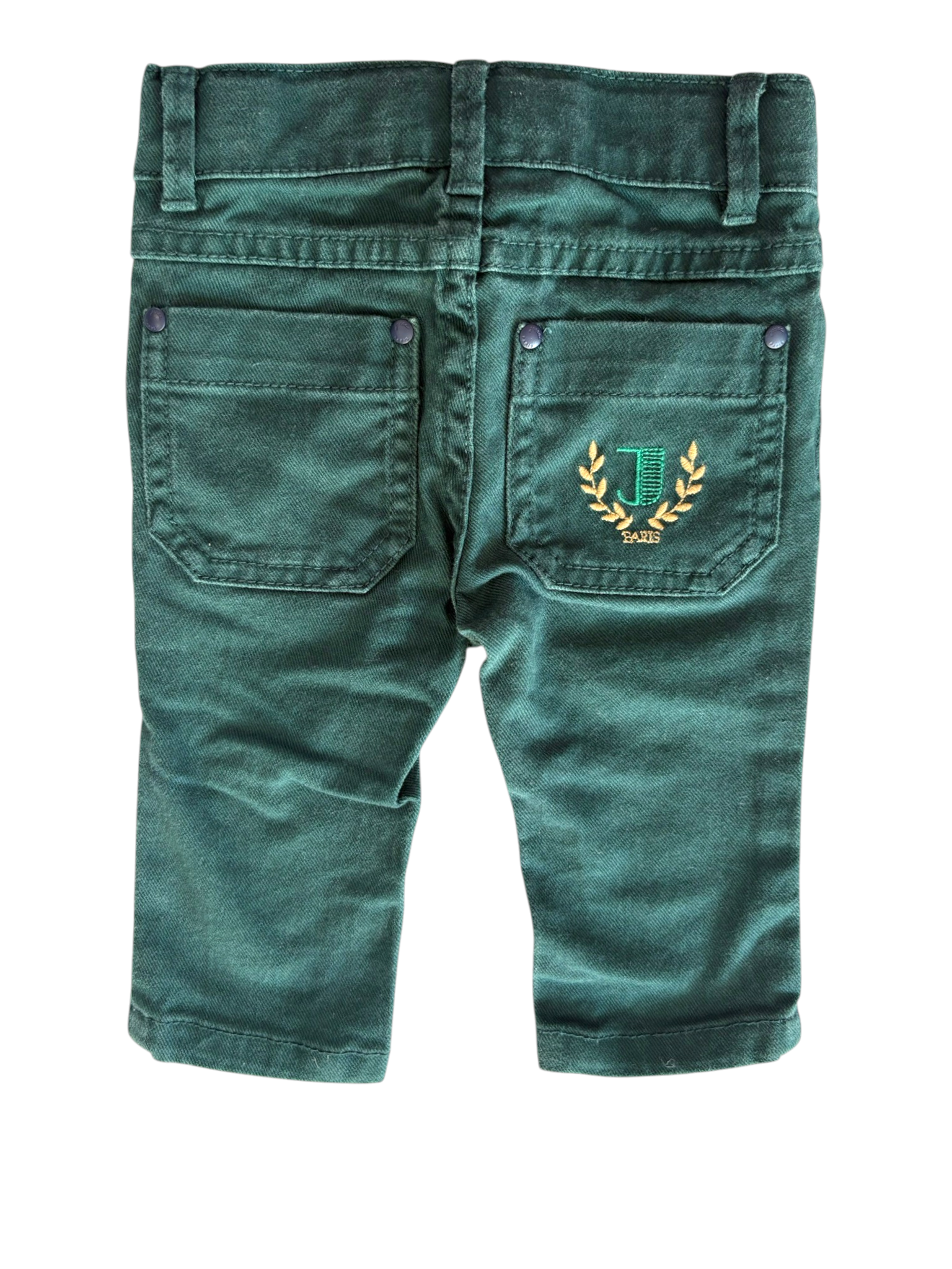 Jacadi Forest Green Jeans (6M / 67) - second hand baby clothes