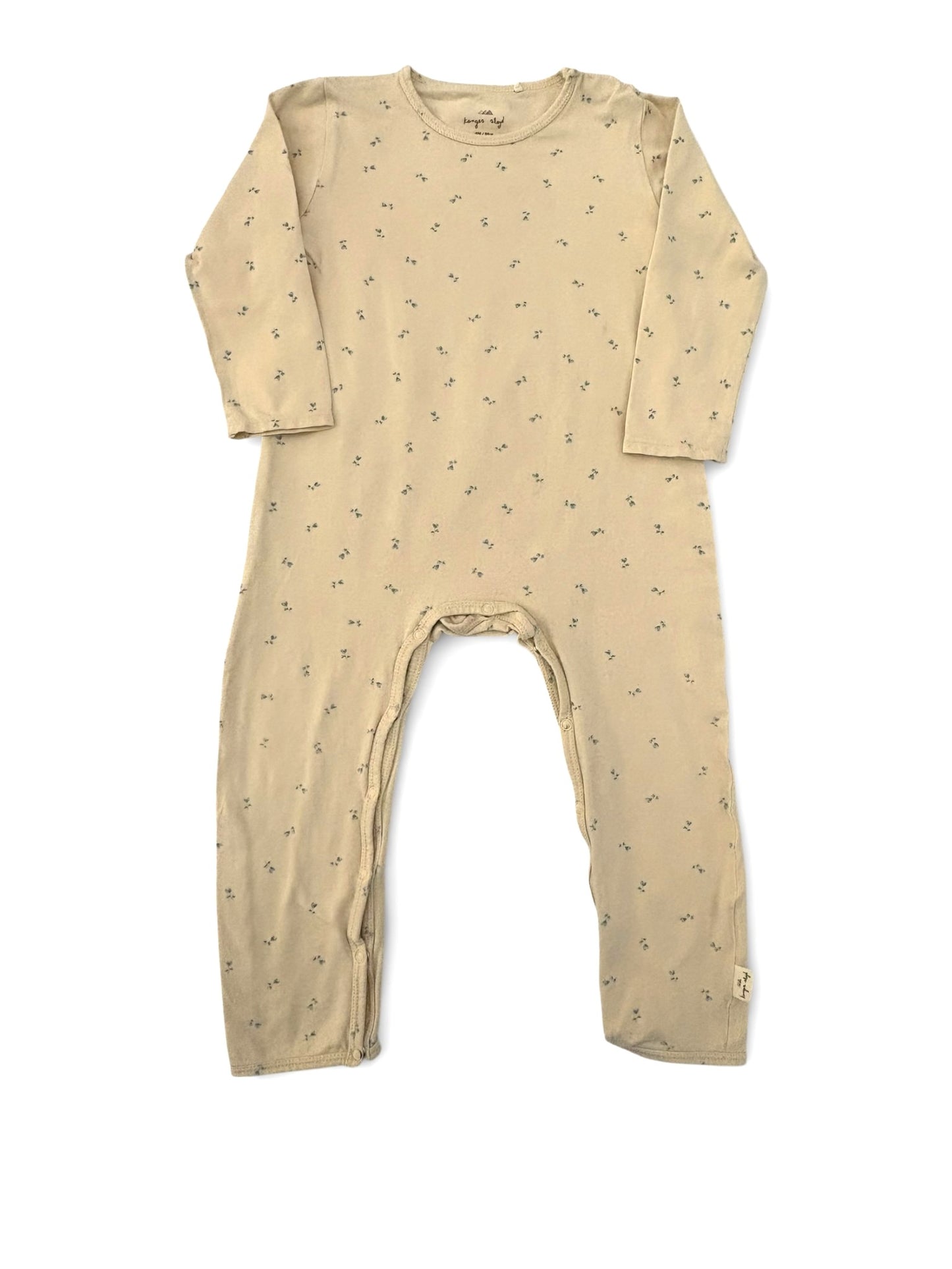 Konges Sløjd Barboteuse fleurie beige (18M)